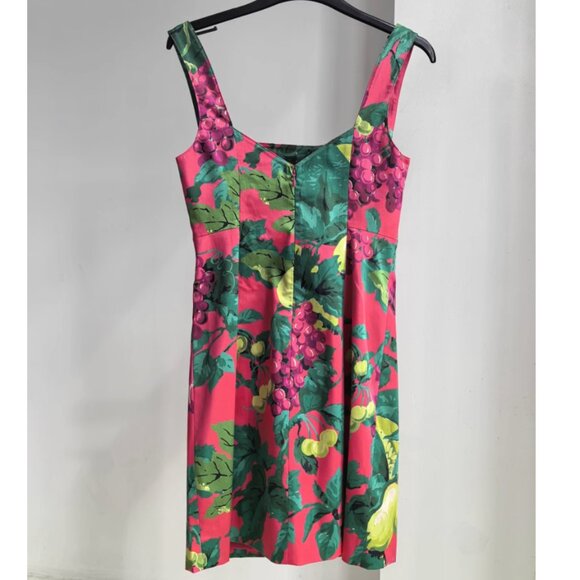 Cara Cara Anna Mini Dress 2/6/8 Summer Nectar Pink Green Cotto Hot Summer - Picture 8 of 9
